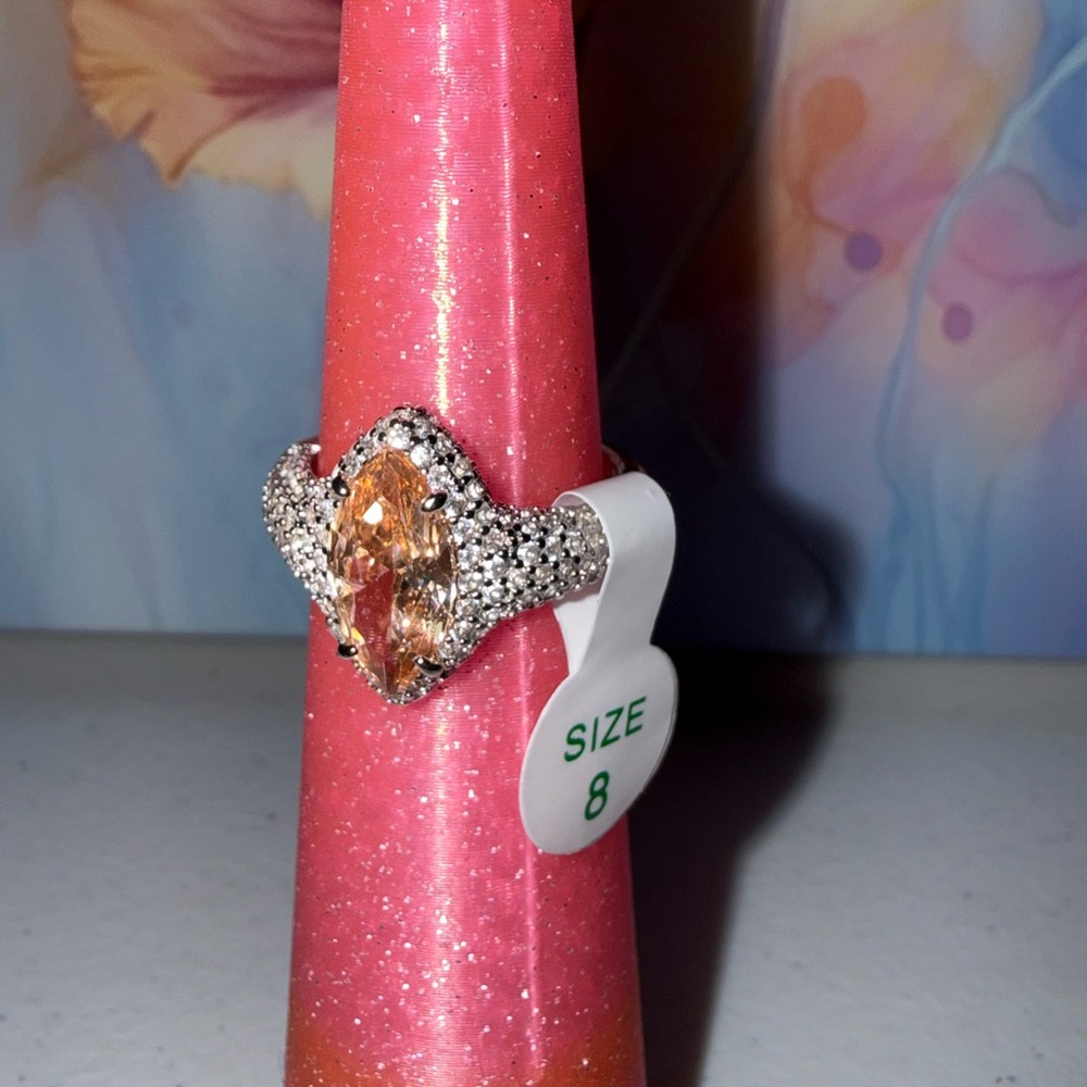 Sparkling Silver  Women's Ring